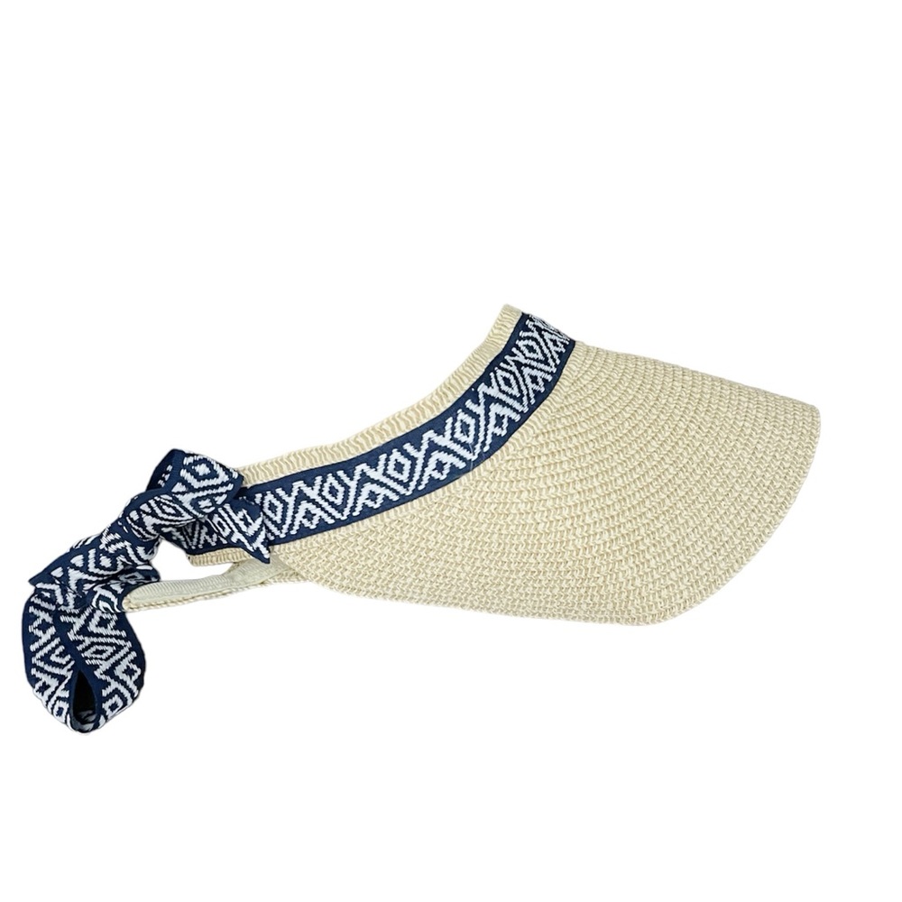 Sea&Grass Straw Sun Hat Visor with‎ Tie